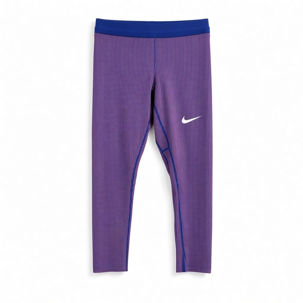 Nike Pro Elite Team USA Tights Womens Small Blue Red Striped Dri-FIT ADV DV4150